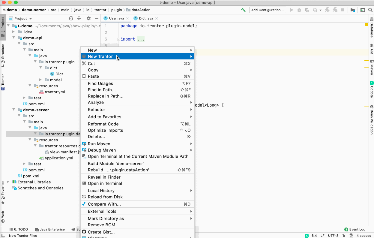 newTrantorSingleData